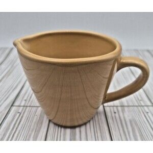 Pottery Barn Sausalito Amber Yellow Gold Creamer